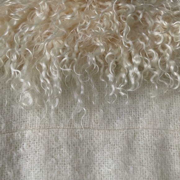 Fendi Women’s Vintage 1990’s Cream Mohair Coat with Kiddassia Collar & Trim - Picture 8 of 16